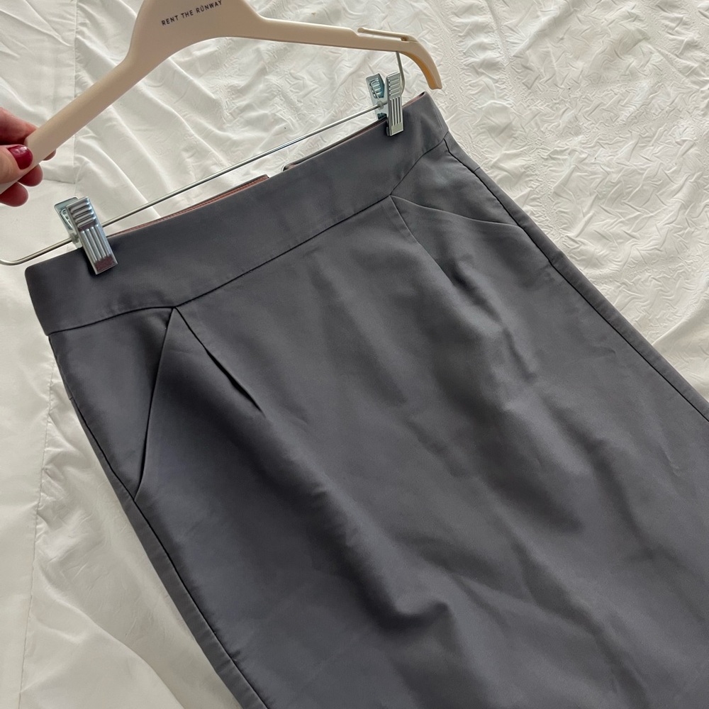 J. Crew Gray Pencil Skirt for Work